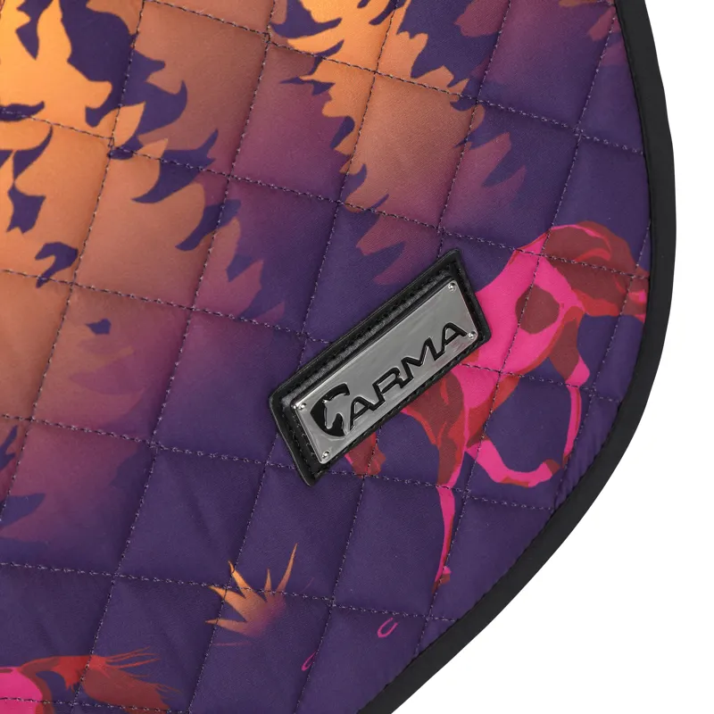 Shires ARMA Sport XC Saddlecloth - Purple Forest-3